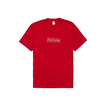 Red Supreme Kaws Chalk T Shirts | Supreme 432RW